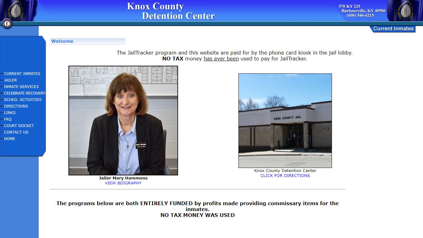 Welcome to the Knox County Detention Center - JailTracker